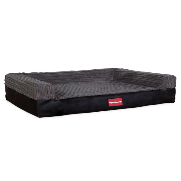 the-bench-orthopedic-memory-foam-dog-bed-faux-leather-black_1