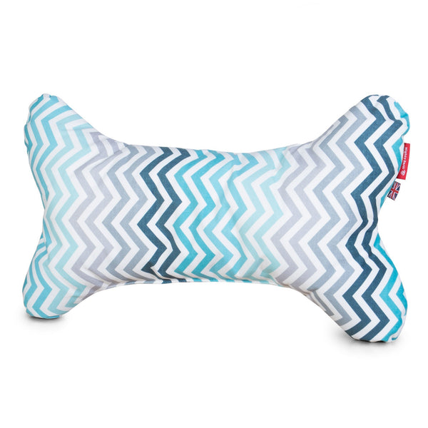 The-Bone-Bone-Shaped-Pillow-For-On-Dog-Beds-Geo-Print-Blue_1