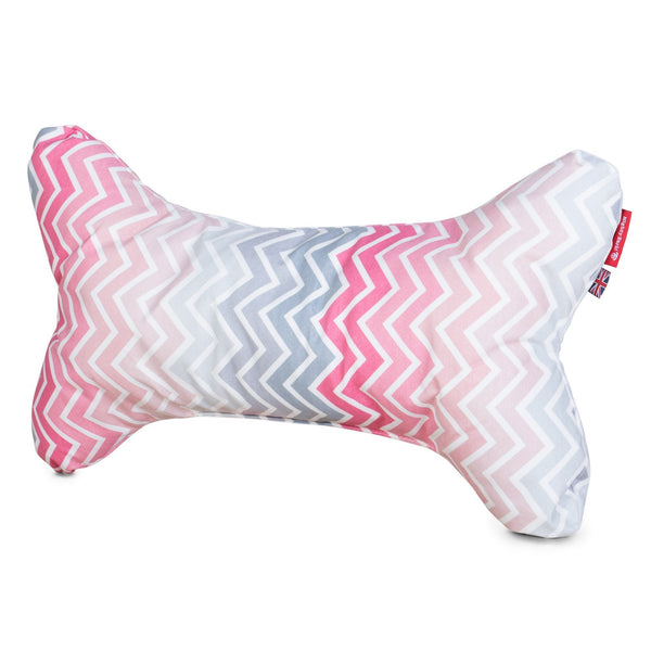 The-Bone-Bone-Shaped-Pillow-For-On-Dog-Beds-Geo-Print-Pink_1