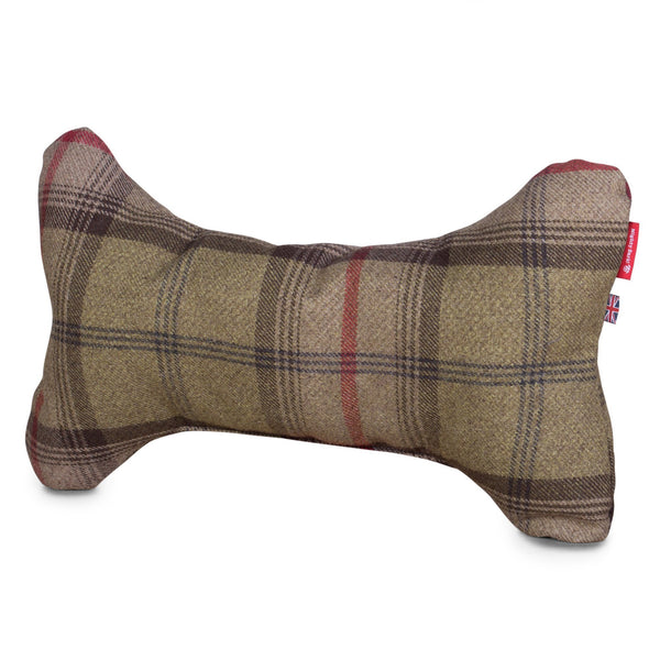The-Bone-Bone-Shaped-Pillow-For-On-Dog-Beds-Tartan-Hunter_1