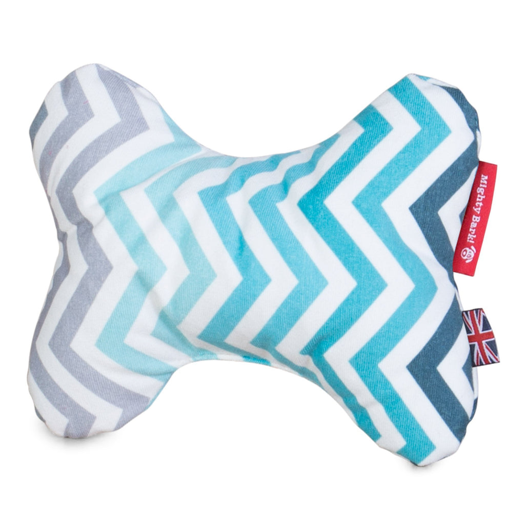 The-Bone-Bone-Shaped-Pillow-For-On-Dog-Beds-Geo-Print-Blue_4