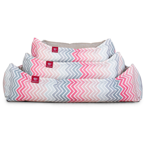 the-nest-orthopedic-memory-foam-dog-bed-geo-print-pink_1