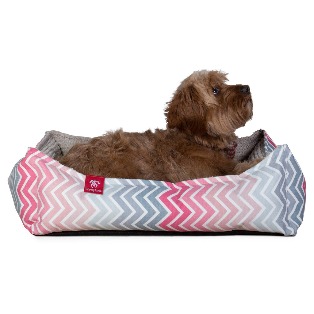 the-nest-orthopedic-memory-foam-dog-bed-geo-print-pink_5